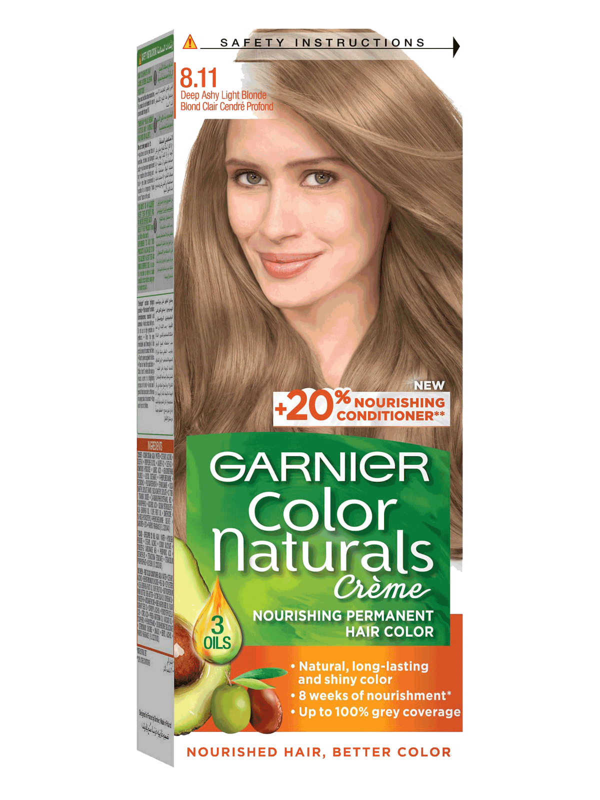 GARNIER COLOR 8.11 DEEP ASHY LIGHT BLONDE