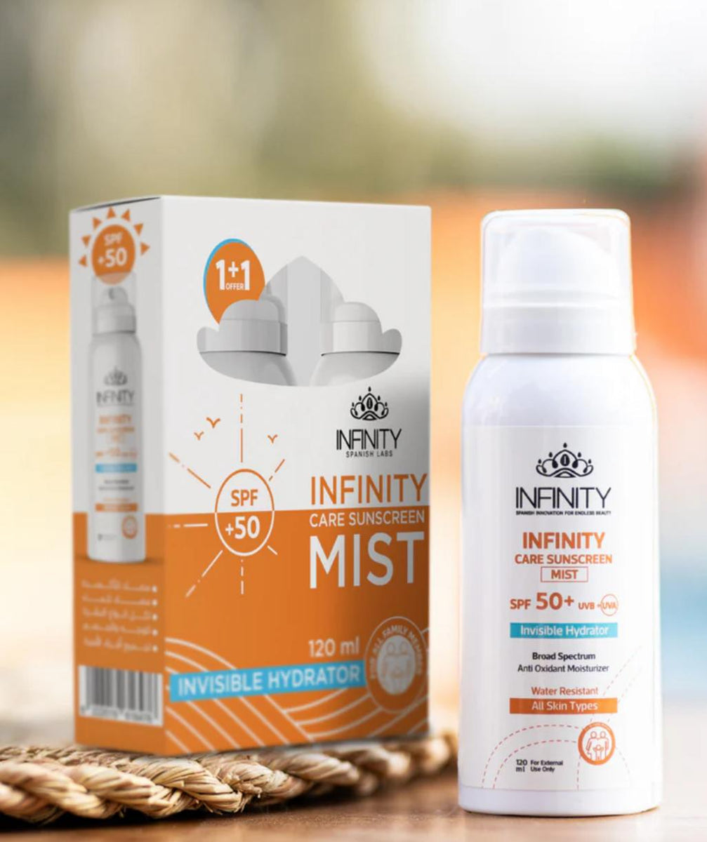 INFINITY SUNSCREEN MIST SPF+50 120 ML 1+1 OFF