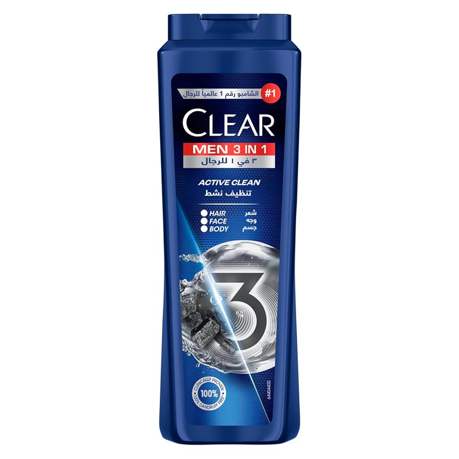 CLEAR 3IN 1 SHAMPOO F/M 550ML