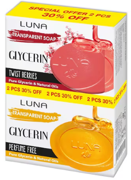 LUNA GLYCERIN BERRIES /ORIGINAL SOAP 2PCS