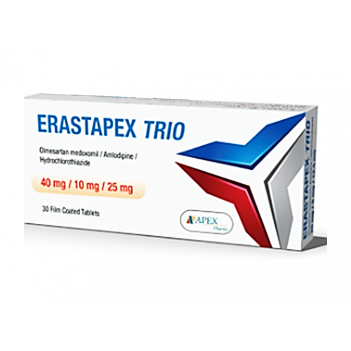 ERASTAPEX TRIO 40 MG/10 MG/25 MG 30 TAB