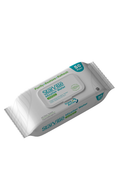 STARVILLE MISCELLAR WATER WIPES 25 PCS