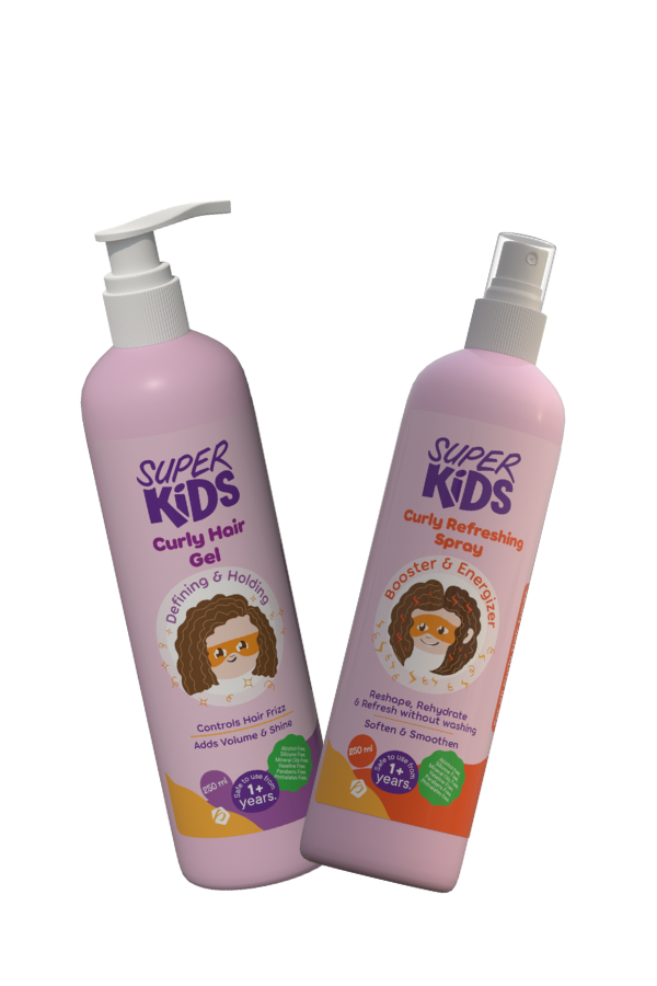 SUPER KIDS CURLY HAIR SRAY + GEL OFFER