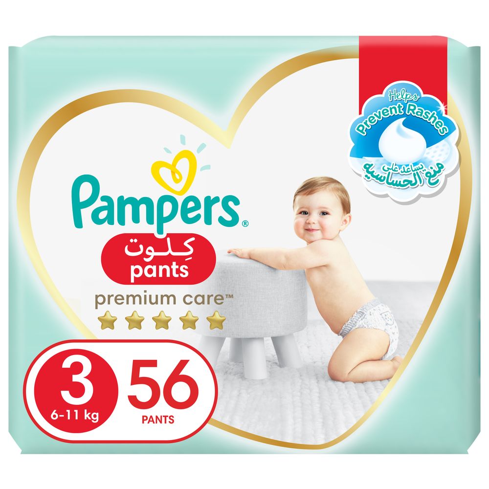 PAMPERS PREMIUM 3 56 DIAPERS