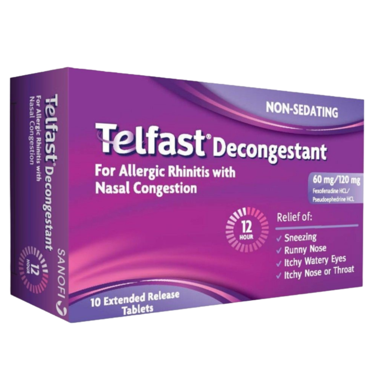TELFAST Decongestant 60mg/120ml 10tab