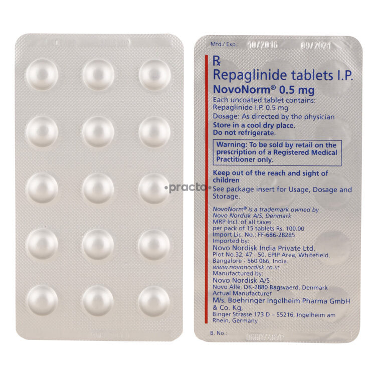 NOVONORM 0.5MG TAB