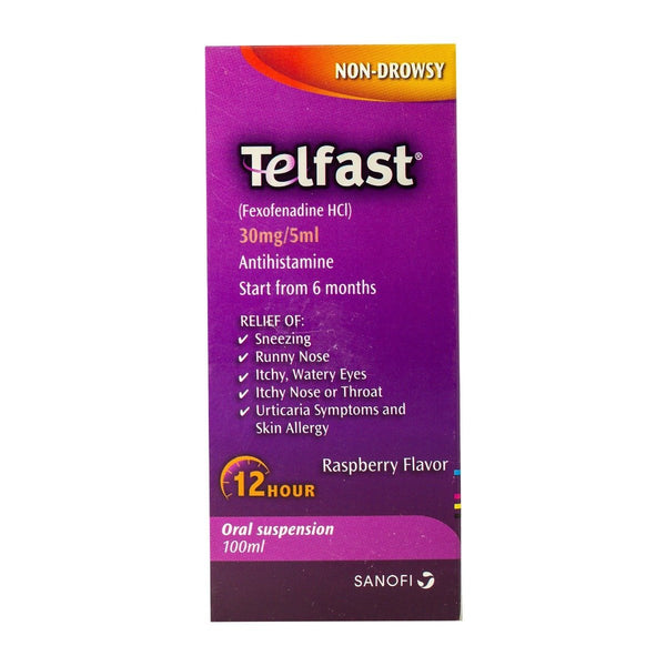 TELFAST PEDIATRIC 6 MG 100 ML SUS
