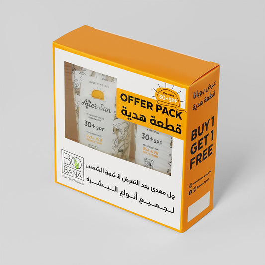 بوبانا جل ما بعد الشمس بعامل حماية من الشمس 30+ عرض 1+1