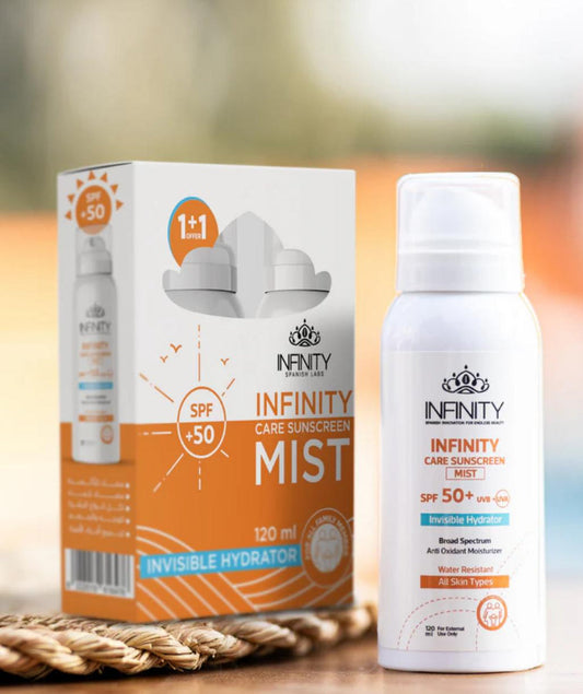 INFINITY SUNSCREEN MIST SPF+50 120 ML 1+1 OFF
