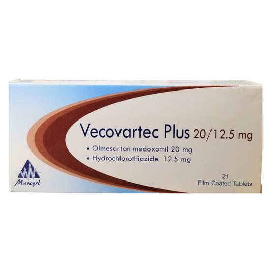 VECOVARTEC PLUS 20/12.5 MG 21 TAB