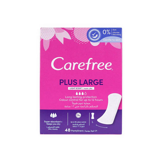 CAREFREE PLUS LARGE 48PCS LIGHT SCENT