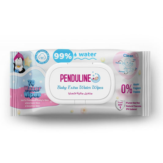 PENDULINE BABY WATER WIPES 70WIPES