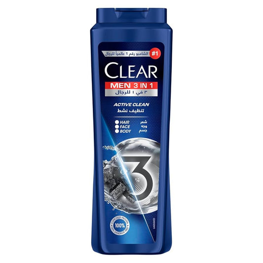 CLEAR 3IN 1 SHAMPOO F/M 550ML