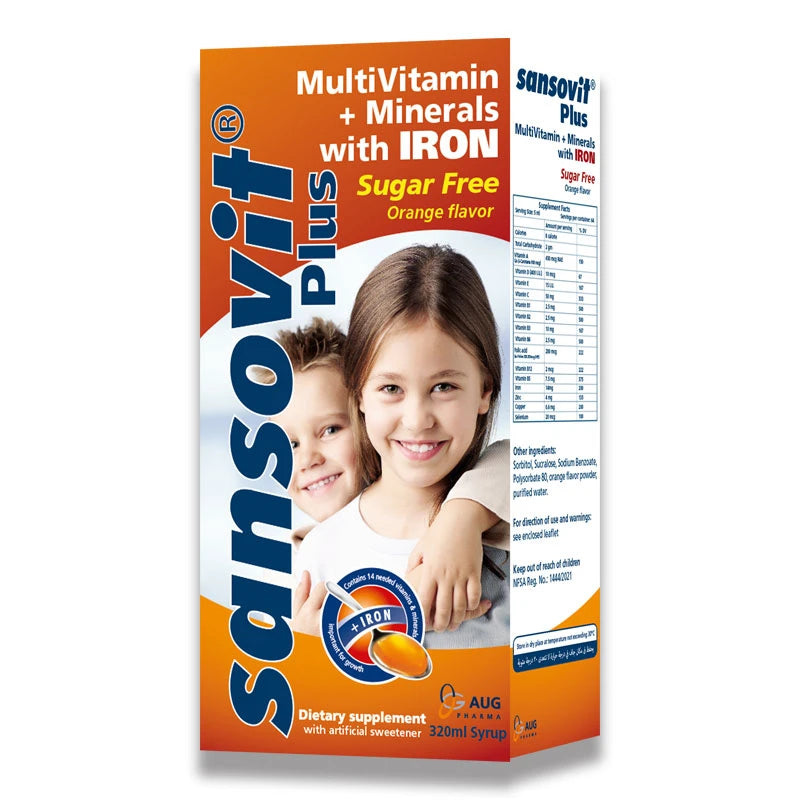 SANSOVIT PLUS WITH IORN 160 ML