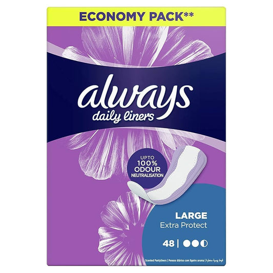 فوط صحية يومية ALWAYS 48 كبيرة