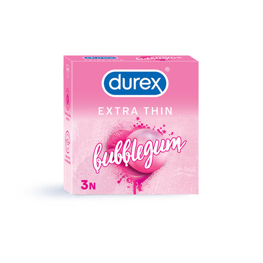 DUREX EXTRA THIN BUBBLE GUM 3 PCS