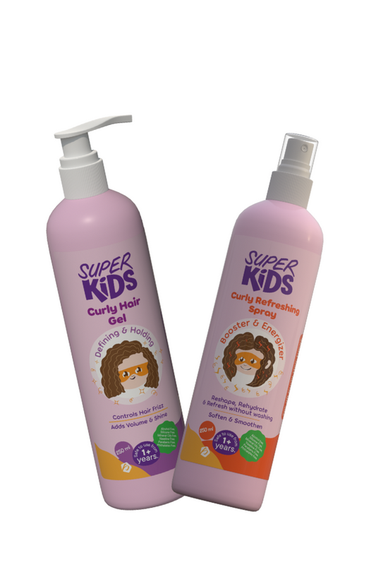 SUPER KIDS CURLY HAIR SRAY + GEL OFFER