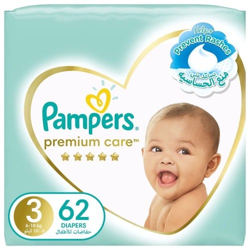 PAMPERS PREMIUM 3 62 DIAPER