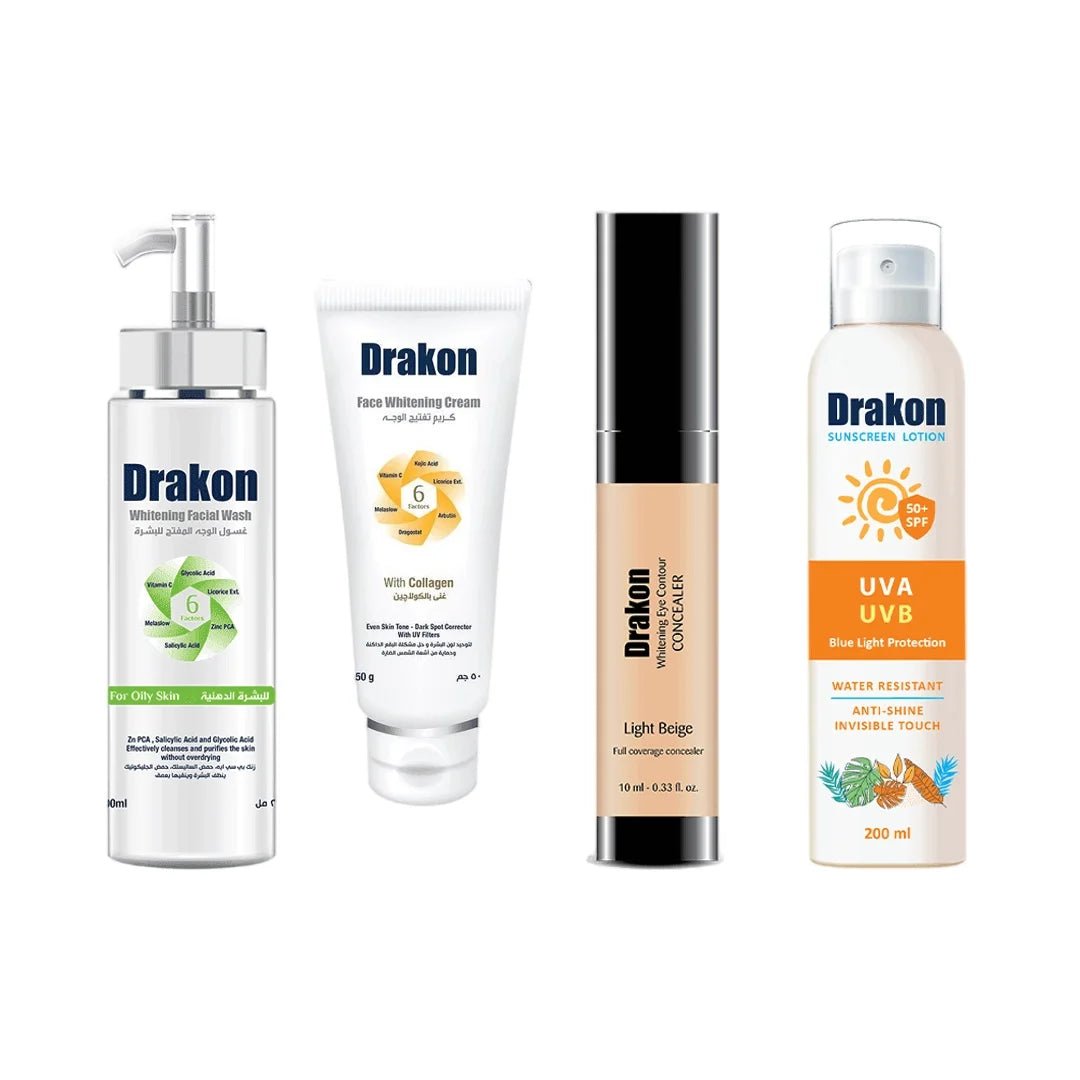 DRAKON WHITENING ROUTINE FOR OILY SKIN