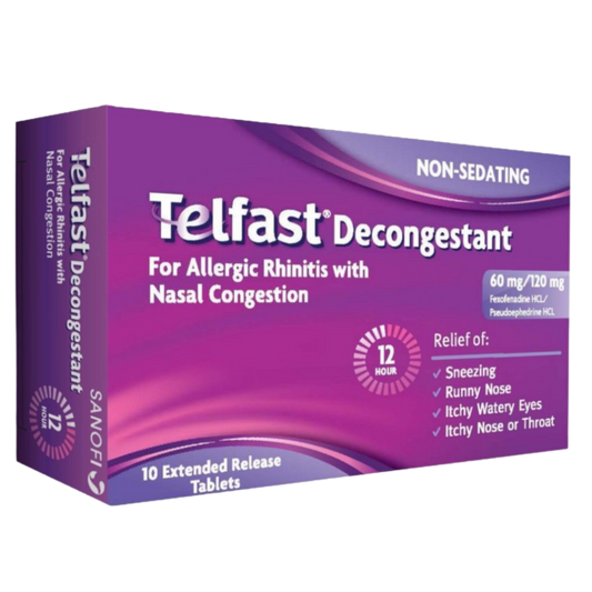 TELFAST Decongestant 60mg/120ml 10tab