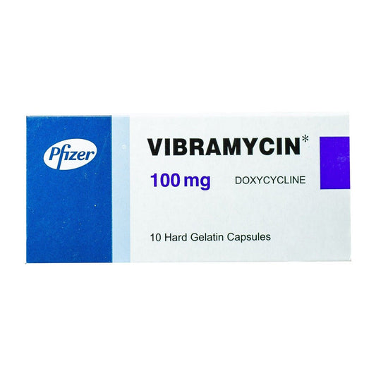 VIBRAMYCIN 100 MG 10 CAP